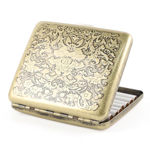 Protezione completa --- Il portasigarette in metallo resiste allo schiacciamento, assicurando che le tue sigarette rimangano perfette. Aiuta anche a tenere fuori l'umidità, il sudore e la polvere, preservando la freschezza e il sapore delle sigarette.
