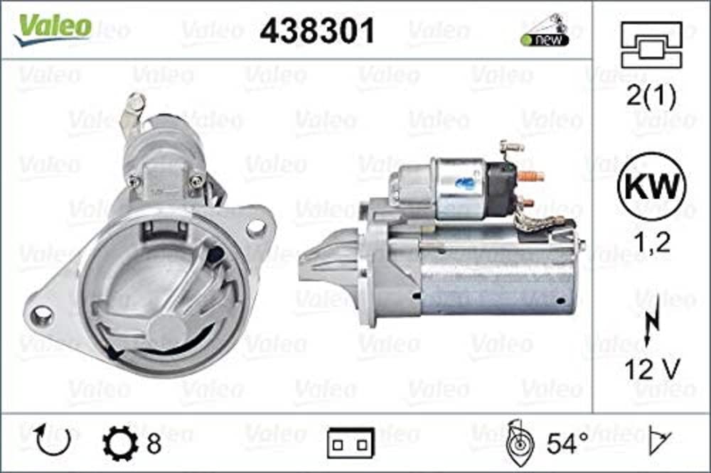 STARTER 438301 FOR FORD AUSTRALIA M1JC 1.0L 3cyl ECOSPORTGTDIQ3 1.0L 3cyl 1.0L