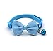 2 Pcs in one Pack Red&Blue Colored Cat and Small Dog Collars with Bow Tie and Bell, Breakaway Design with Safety Release Buckle