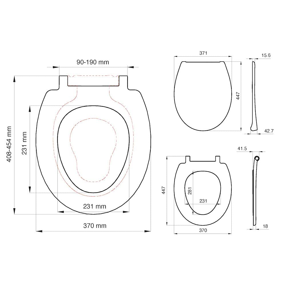 Tiger Tulsa Toilettensitz mit integriertem Kindersitz, WC-Sitz mit Absenkautomatik und Easy-Clean-Funktion, integrierter Sitz für Kinder mit magnetischer Halterung, Weiß, Edelstahlbefestigung
