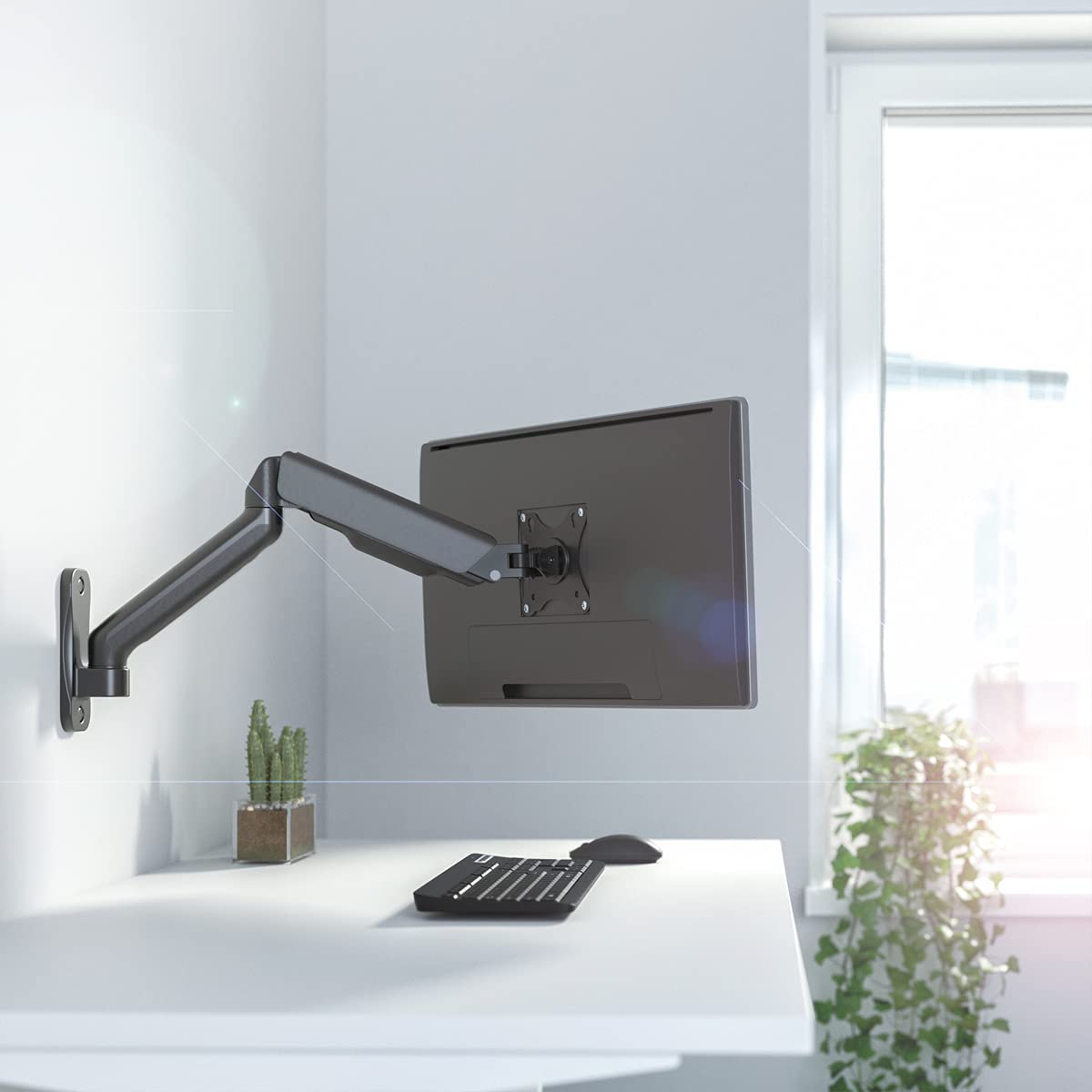 SOPORTE DE PARED PARA MONITOR LOGILINK 17-32", RESORTE DE GAS, 90-540 MM