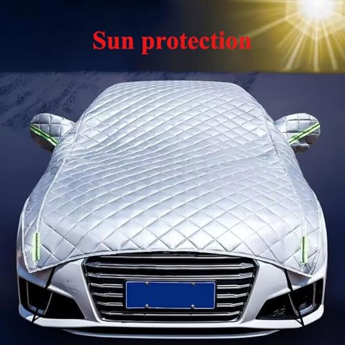 Image of Car Cover Against Hail, Windshield Hail Protector Car Cover, Thicken Hail Cover for SUV, Hail Blanket,Dustproof Snowproof for Sedan and Hatchback (Silver,SUV)