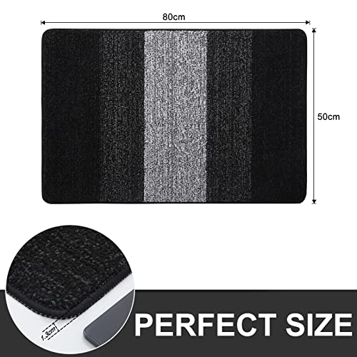 Homaxy Door Mats Indoor, Machine Washable Soft Doormats, Dirt Trapper Super Absorbent Entrance Rug - Image 2