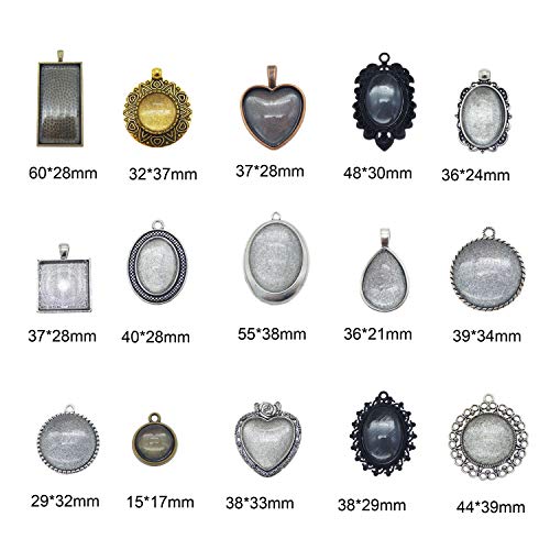 Julie Wang, set di 15 ciondoli misti con cabochon