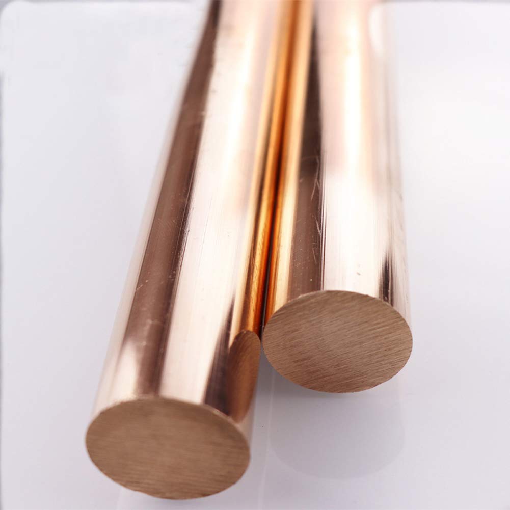 20 mm de diamètre. Barre ronde en cuivre fraisant le travail des métaux de soudure, longueur de 300mm