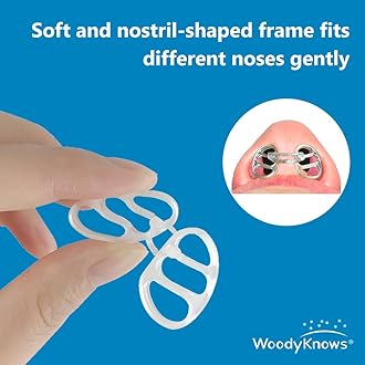 WoodyKnows Super-Support Nasal Dilators | Sleep Sports Breathing Aid | Soft Comfortable Nose Vents | Improve Breathe Airflow | Snoring Congestion Relief | Right Anti Snore Solution (Medium 3Pack)