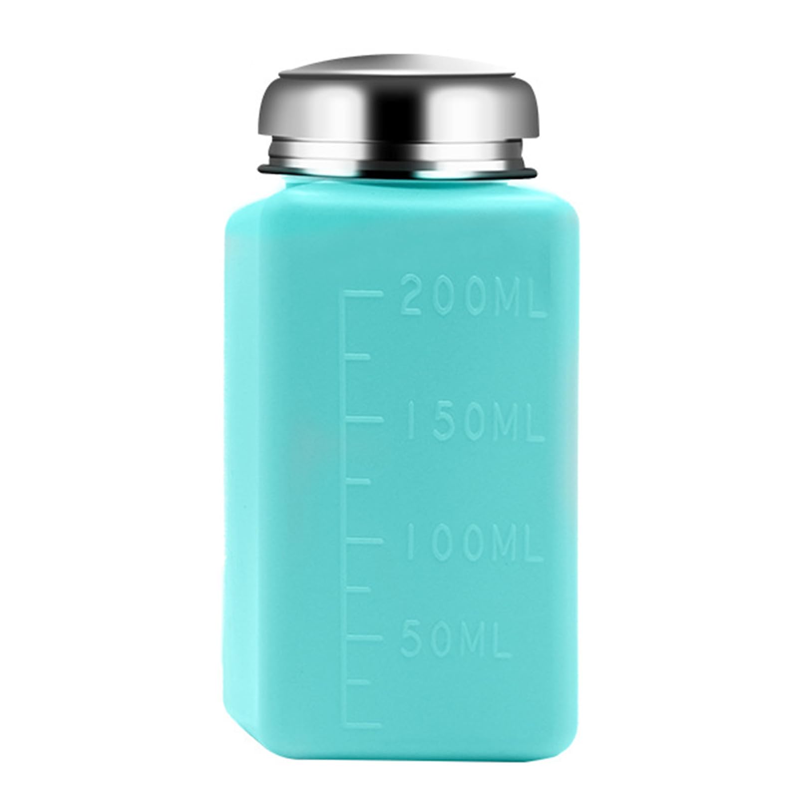 Vdaxvme Blue Solvent Liquid Dispenser 100-250Ml Push Down Liquid Pump Bottle Cosmetic Container Cosmetic Container