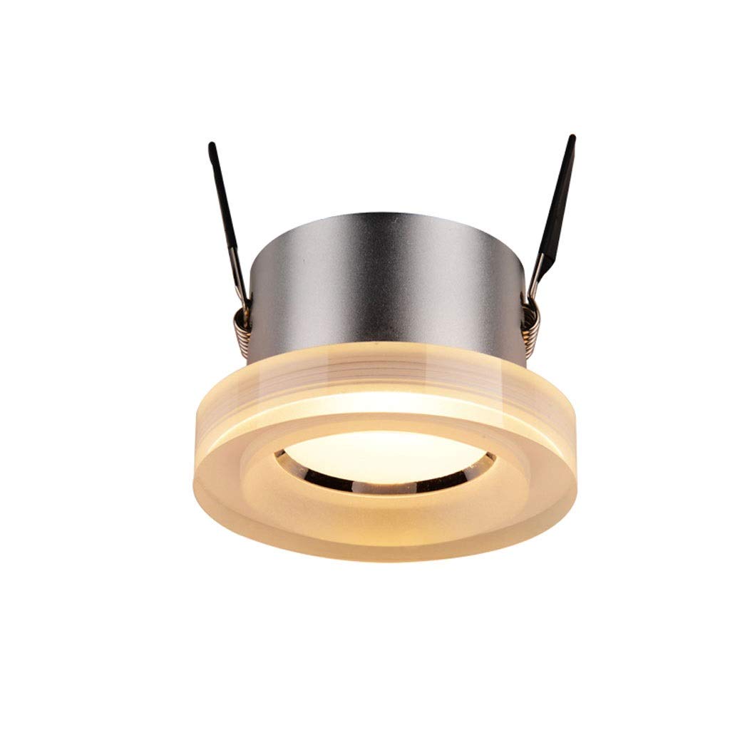 HynJGih Hole Light Led Downlight 7w Embedded Anti-Glare Cob Hole Light Porch Aisle Corridor Ceiling Light(Frosted,Natural Light)
