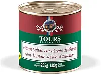 Atum Sólido em Azeite de Oliva com Tomate Seco e Azeitonas Tours 255g