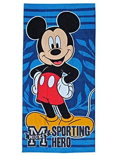 Image of Athom Living Disney Mickey Mouse & Cars Hooded Bath Towel 60x120 cm Pack of 2