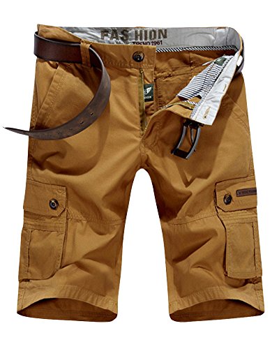 PengGeng Uomo Casual Baggy Pantaloncini all'Aperto...