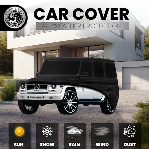 Image of 100% Custom Made Full car Cover for W463 w464 G Class Wagon Truck G550 G63 AMG G500 G350 Protect car Premium car Cover, UV Sun, Rain, Dust Element, Wind, Dirty Proof (Premium Outdoor + Cotton)