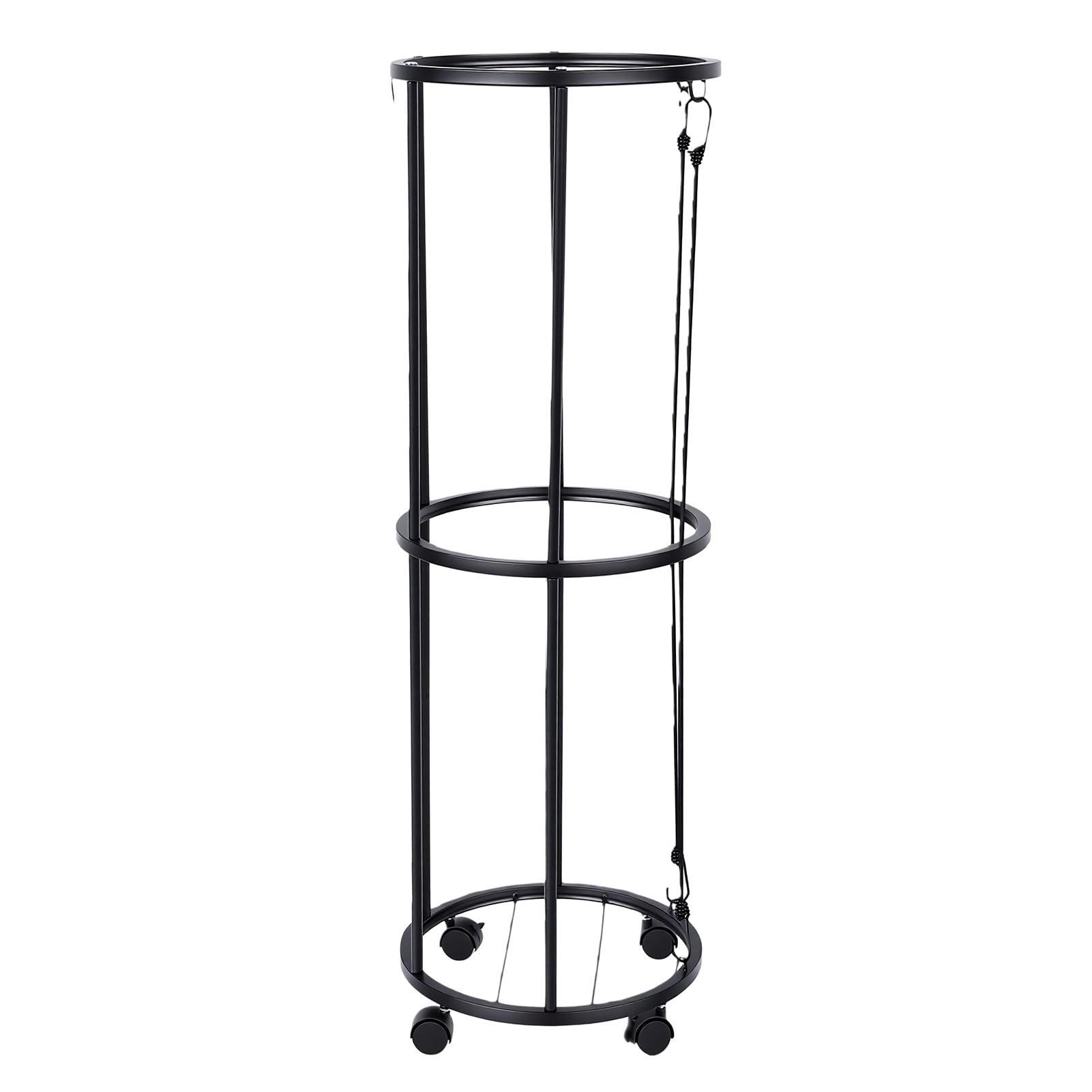 Alomejor Ballregal mit Leisen Universalrädern, Abgestufter Organizer für Basketbälle, Fußbälle, Tennisbälle, Fitnessstudio, Zuhause