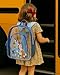 Fast Forward Bluey Backpack - Water Resistant Clear Backpack for Kids School Bag with Padded Straps and Side Pockets, Size One Size, Clear Blue Bluey