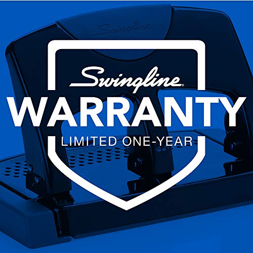 Swingline 3 Hole Punch, Desktop Hole Puncher 3 Ring, Smarttouch Metal Paper Punch, Home Office Supplies, Portable Desk Accessories, 45 Sheet Punch Capacity, Low Force, Black/Gray (74136) #TOP5