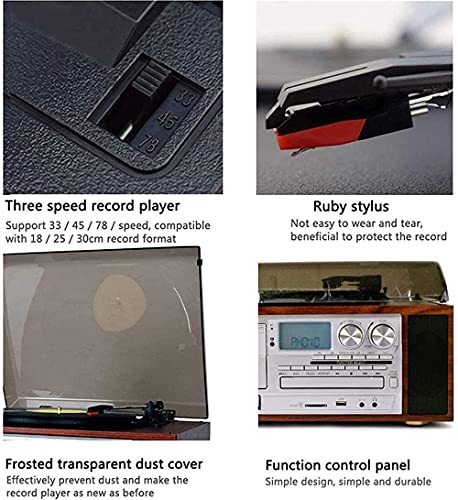 VSDEXR Tourne-Disque rétro, Gramophone, Tourne-Disque Vinyle Bluetooth à entraînement par Courroie à 3 Vitesses Tourne… - Les Beatles, Paul McCartney, John Lennon, RIngo Starr, George Harrison VSDEXR Tourne-Disque rétro, Gramophone, Tourne-Disque Vinyle Bluetooth à entraînement par Courroie à 3 Vitesses Tourne… – Image 6