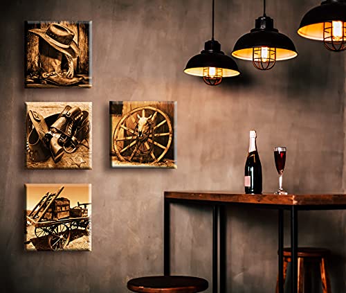Djsylife CK-XUNZ-NB Western Decor Cowboy Wall Art thumb #1
