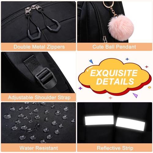 Image of School Backpack for Teen Girls, Cute College Backpacks for Kids Students