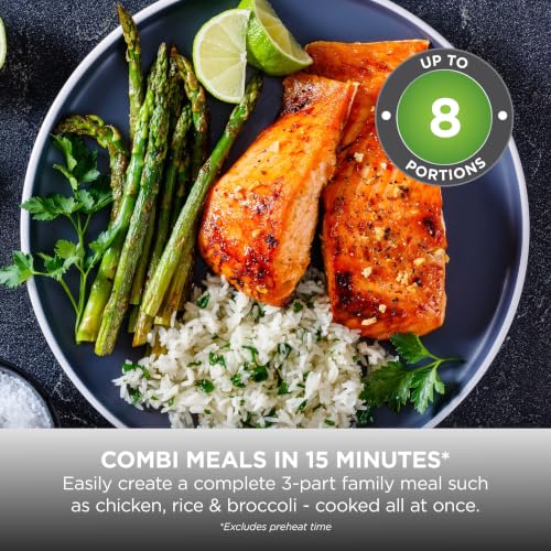 Image of Ninja Combi 12-In-1 Multi-Cooker, Oven & Air Fryer, 12 Cooking Functions, Make 15 Minute* Family-Size Meals, Includes Bake Tray, Pan, & Recipe Guide, Grey, SFP700UK