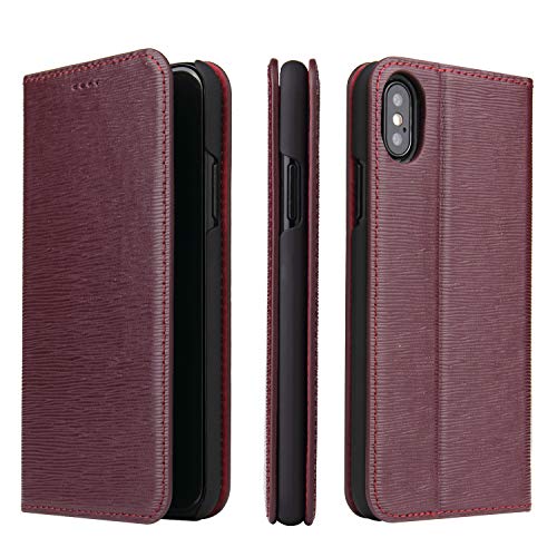 Amazon.co.jp: Vermon ケース 手帳型 iPhoneXS iPhoneX 本革