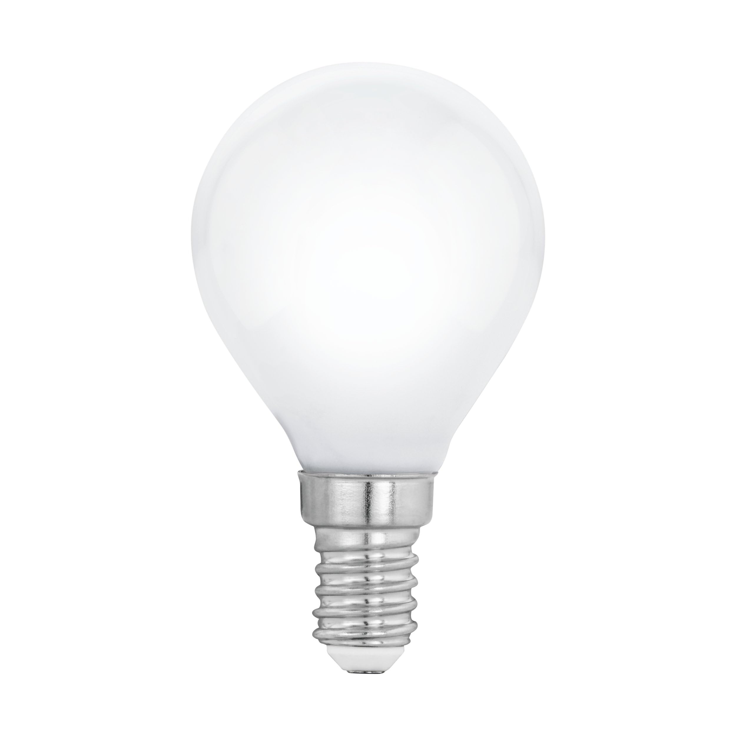 EGLO E14 LED Lampe dimmbar, Glühbirne Milky in Tropfenform, 4,5 Watt (entspricht 40 Watt), 470 Lumen, Leuchtmittel Tropfen warmweiß, 2700 K, Glühlampe P45, Ø 4,5 cm