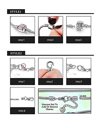Austrian Crystal Heart Charm Bracelet