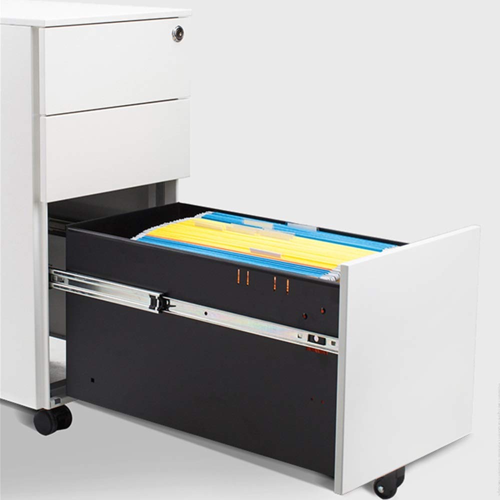 le Archivio con 3 Ders in acciaio con serratura sicura Sto per casa e ufficio Cact bianco design ideale per uso commerciale ufficio nizat Solut