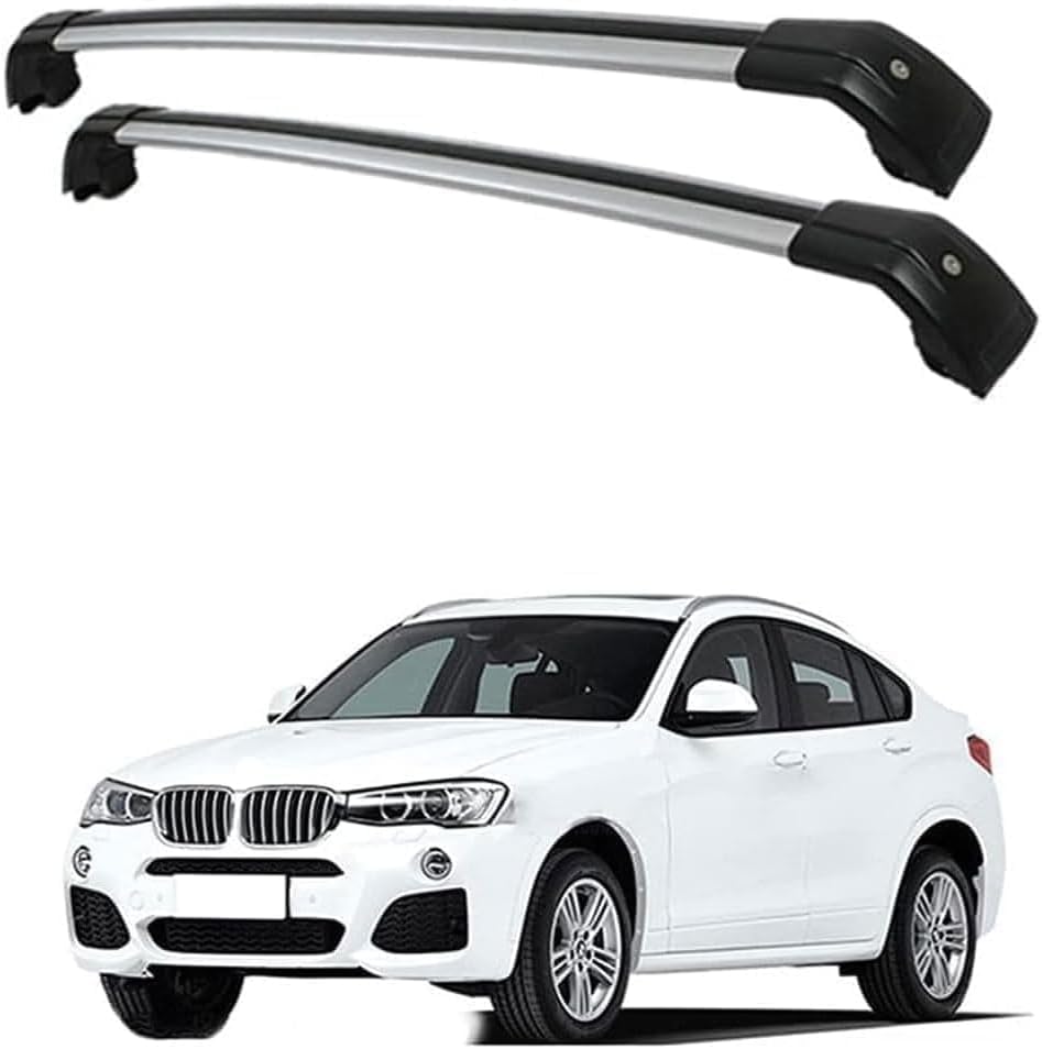 Barres De Toit Pour BMW X4 G02 (2019-2024) - Alliage D'Aluminium Noir - Porte-bagages Pour Vélos, Skis, Coffre