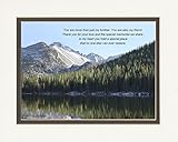 Brother Gift with 'You are more than just my Brother. You are also my Friend.' Poem, Snow Mt Lake Photo, 8x10 Double Matted. Special Gifts for Brothers, Brother Gifts for Christmas, Birthday
