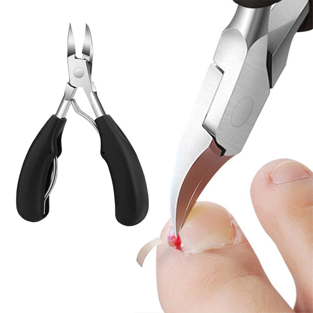 Premium Easy Grip Nail Clippers Eagle Beak Design Heavy Duty Extra Wide Toenail Clippers for Thick Toenails with