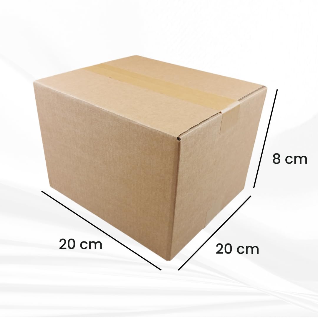 Scatola Di Cartone U-Line S-4201 - Cubo 20x20x20 Pollici, Singola Parete, 200 Libbre Di Resistenza