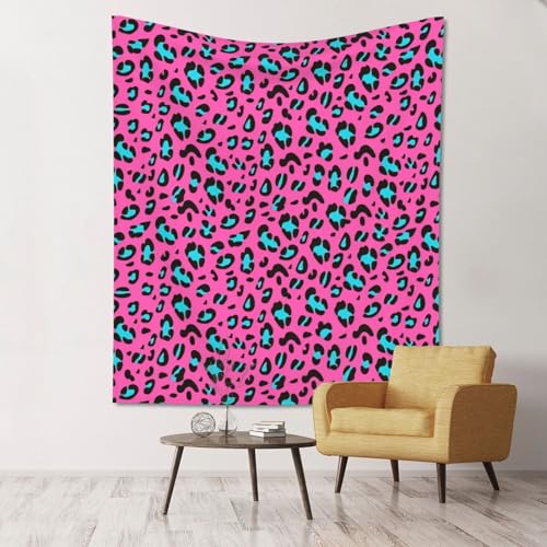 Tapisserie murale léopard mignon SHuWeiD en tissu ultra doux et léger pour décoration de chambre