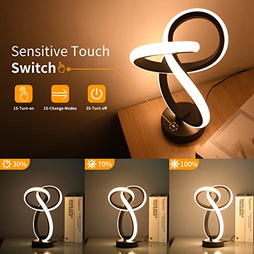 Arbrac Table Lamp, Rgb Touch Bedside Lamp With 10 Light Modes, 3 Way Led Dimmable Nightstand Lamp For Bedroom Living Room Office Desk Unique Modern Home Decor #TOP1