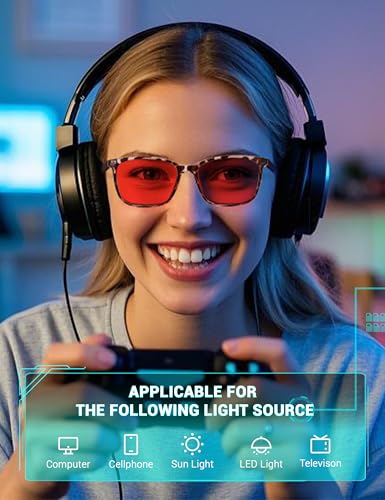 image for TIJN Sleep Glasses for 99.9% Blue Green Light Blocking Dual AR Coating