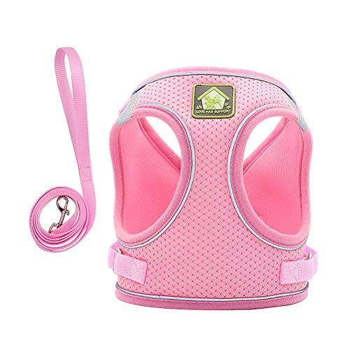 Acessórios para coleira de cachorro- Conjunto de colete e trela para cães Arreios para animais de es