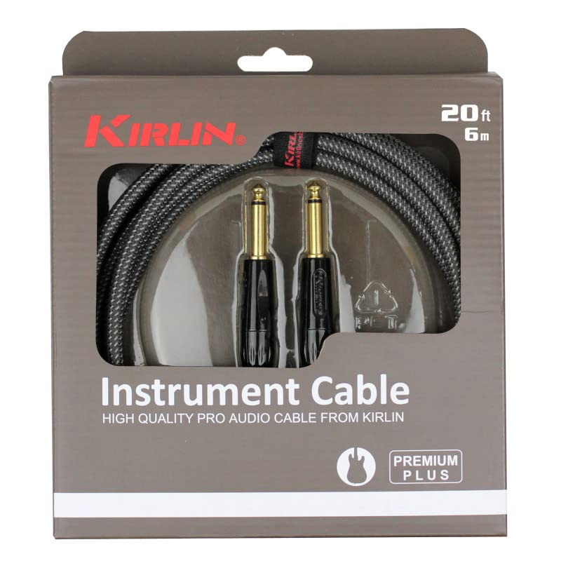 Kirlin Premium Plus Instrument Cable 6 Mtr Carbon Gray IWB-201BFG-6M-CA-picture-12