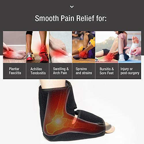 Arris Ice Pack Wrap For Ankle, Soft Foot Brace With Reusable Flexible Gel Pack For Heel Injuries, Bursitis, Pain Relief, Plantar Fasciitis, Achilles Tendonitis And Ankle Sprain, Swelling #TOP2