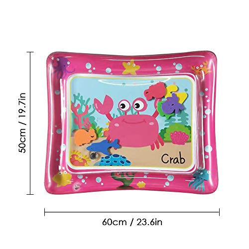 OWSOO 50 * 60cm Tapete Inflável Colorido para Bebé Aquático Hora da Barriga Tapete Divertido Infanti