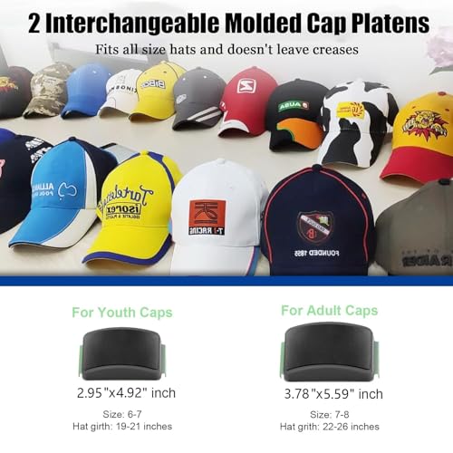 Máquina de prensa para gorras portátil con control digital miniatura 7