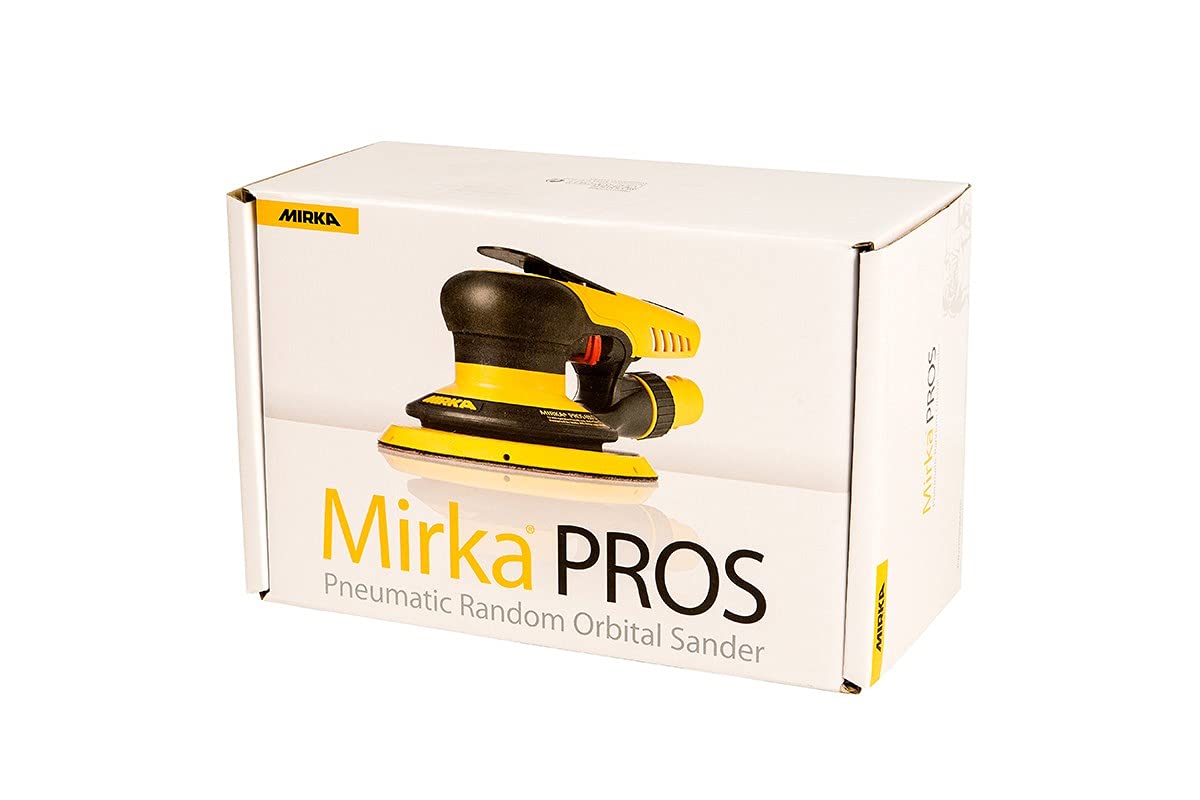 Mirka PROS 625CV / Lijadora neumática excéntrica con aspiración central y velcro / para lijas de Ø 150mm / carrera de 2,5mm / 8995625111