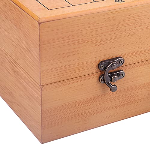 Go Game Set 19x19 con caja de bambú y piedras melamina miniatura 4