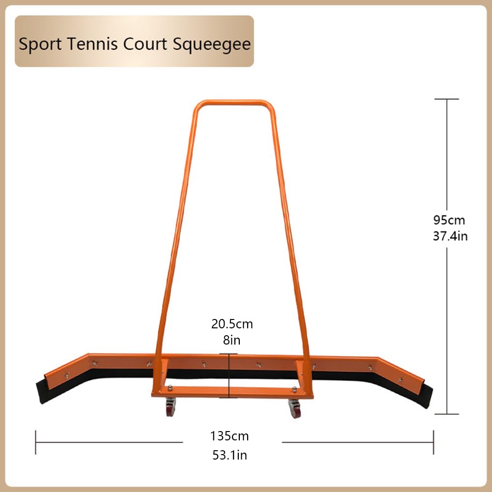 Escobilla de Goma para Pistas de Tenis, removedor de Agua para Pisos de Pistas Deportivas, secador de escobilla de Goma de aleación de Aluminio, escobilla de Goma Resistente con ho