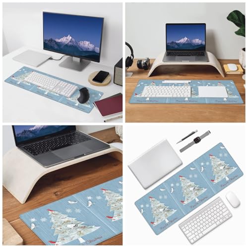 Tapis de souris de jeu haute précision coquillages de Noël avec base antidérapante