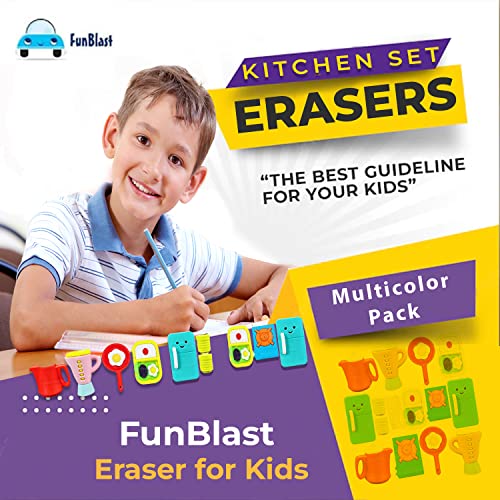 Image of FunBlast Eraser for Kids - Kitchen Set Theme Erasers Set for Kids, Stationary Kit for Kid, Rubber for Girls, Kawaii Eraser, Fancy Erasers for Birthday Return Gift (6)