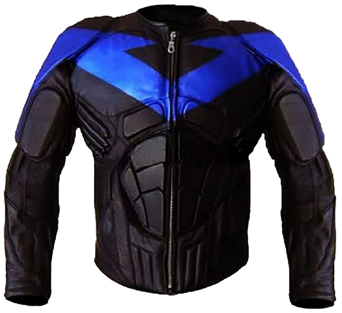 SpazeUpArmored Styles Protective Motorcycle Leather Jackets for Men - Padded Bikers Leather Jacket Men Red Black