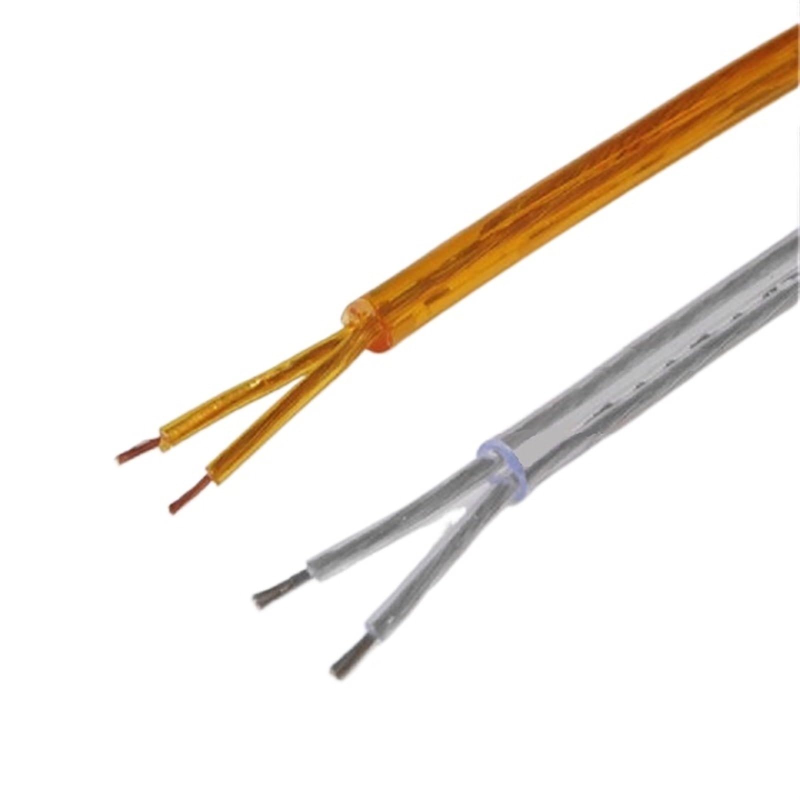 Cavo multi-conduttore per esterni, Cavo elettrico for lampada di illuminazione trasparente 2 x 1,0 mm Cavo di alimentazione dorato trasparente Cavo di illuminazione for lampadario a sospensione piatto