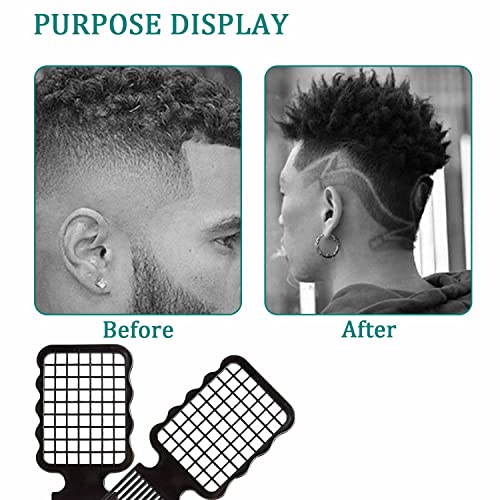 4 Pcs Twist Combs, Hair Sponge Alternative Comb For Men Curls Sponge Brush Upgrade Hair Brush (Black) #TOP5