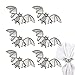 2 Pcs Pierścionki na serwetki Halloween | Pierścień na serwetki nietoperza Halloweenowy serwetnik | Pierścienie na serwetki na Halloween do dekoracji stołu kuchennego (zestaw 6 sztuk) Ytger
