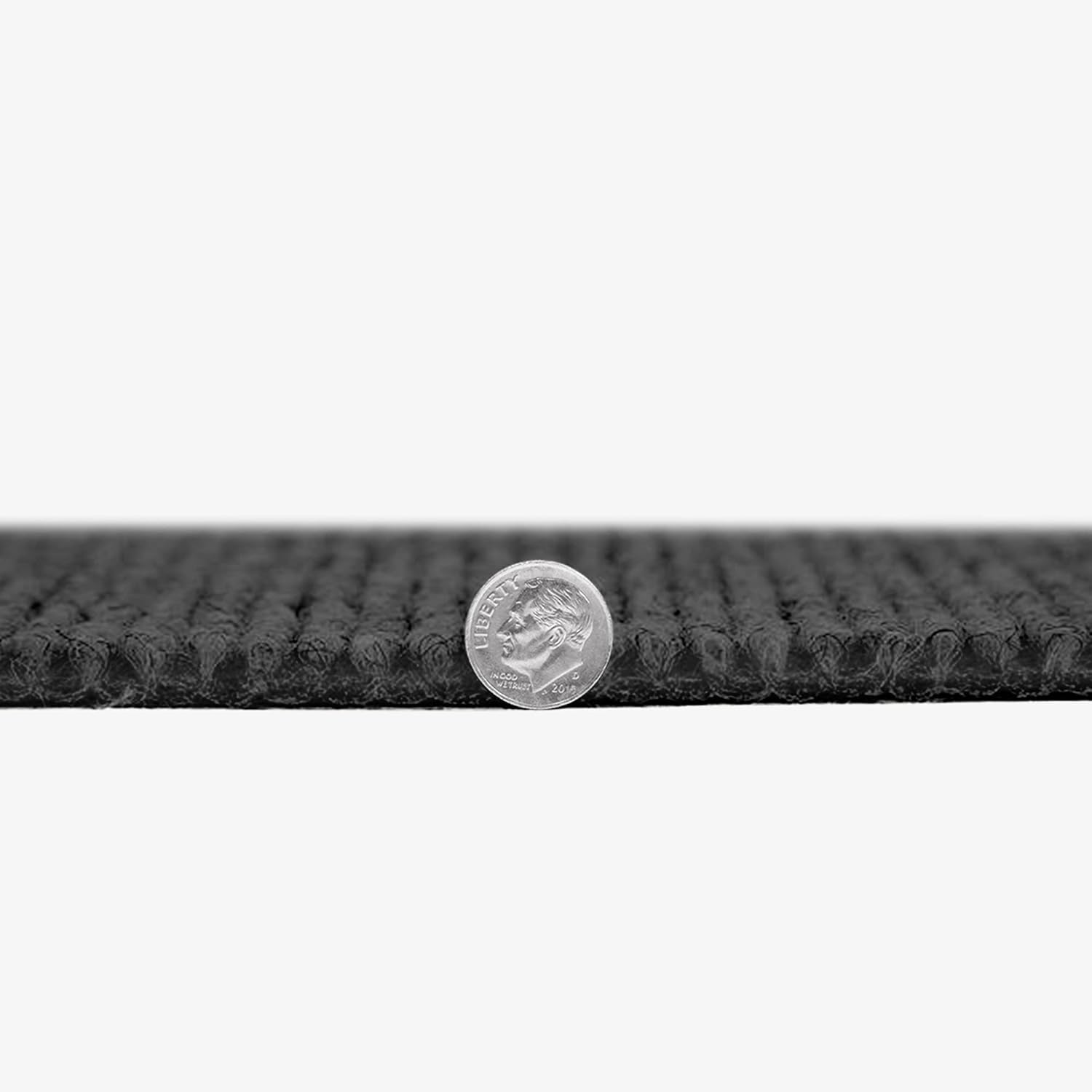 IncStores 1/4 Inch Thick Berber Self Adhesive Carpet Tiles | Commercial Carpet Tiles for Basement, Classroom, and Trade Show Floor Protection | Gunmetal, 20 Pack
