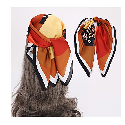 Silk women scarf female printed chiffon headwomen scarf3